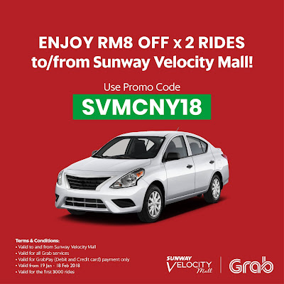 Sunway Velocity Mall Grab Promo Code