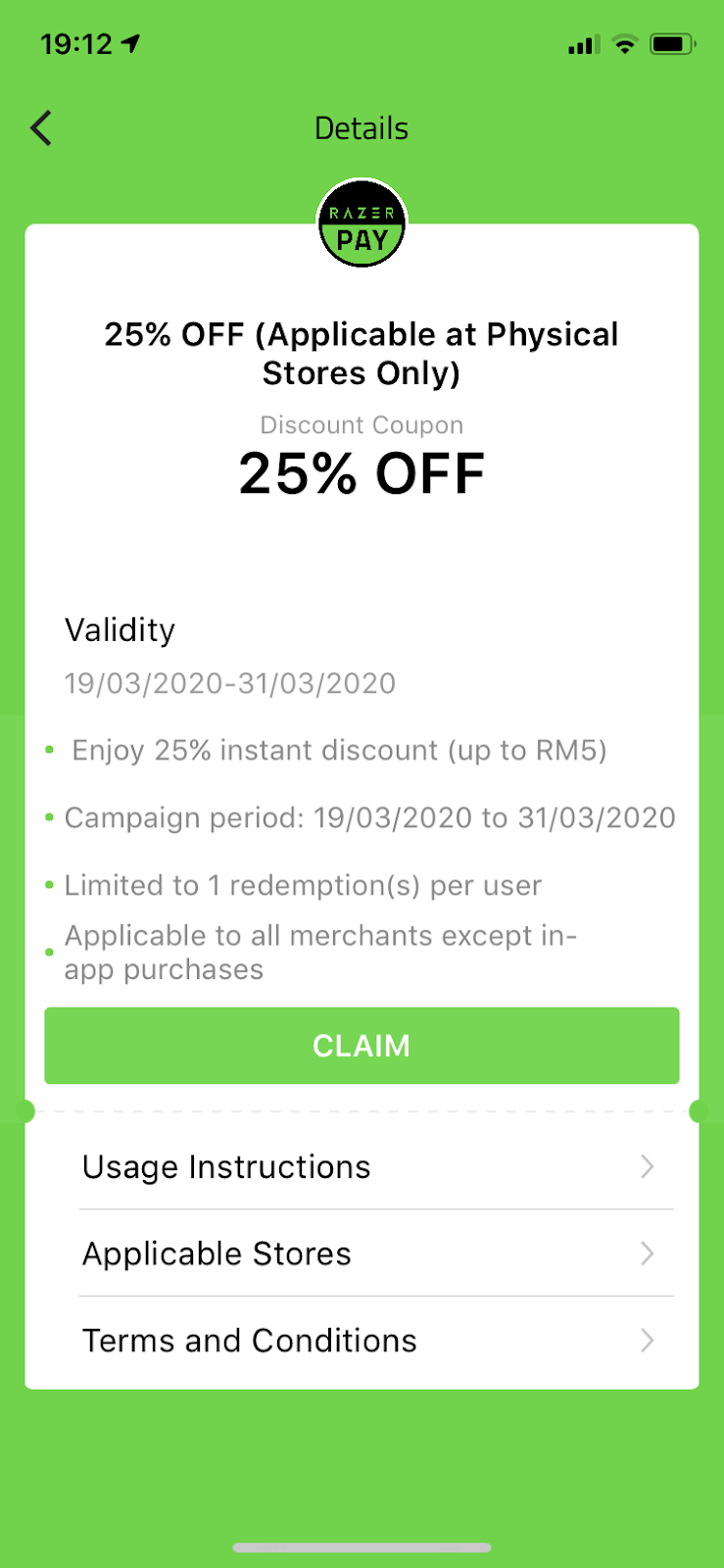 Free rm5 claim credit SPADE54