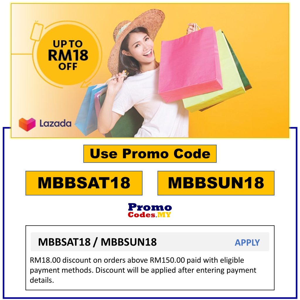 Lazada x Maybank Promo Code - Get RM18 Off Every Saturday