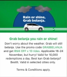 Grab Promo Code – GRABBELANJA 18 – 24 Nov