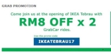 Grab Promo Code – IKEATEBRAU17 16 Nov – 31 Dec