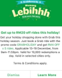 Grab Promo Code GRABHOLIDAY 13 – 19 December 2017