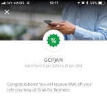 Grab Promo Code : GCPJAN/GCPJAN