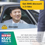 Enjoy RM5 discount for your journey with Dacsee