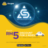 Dacsee: Enjoy RM5 Discount for 2 Rides