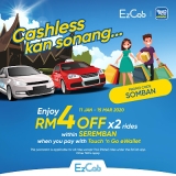 EzCab Promo Code: RM4 Off x 2 Rides