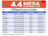 Shopee 4.4 x Bank/Affiliate Promo Codes