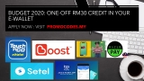 Budget 2020: One-off RM30 Credit in Your e-wallet. Get Yours Ready.