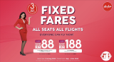 AirAsia’s FIXED FARES: as low as RM88