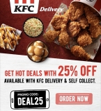 KFC Promo Code 25%OFF: DEAL25