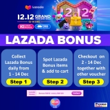 Lazada Bonus for 12.12 Sale
