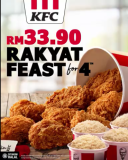 KFC Rakyat Feast for 4 Promotion (Promo Code)