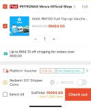 Shopee x Setel Flash Sale: RM82 ONLY (Value RM100)