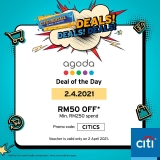 CITI CYBERSALE x Agoda: Get RM50 Off