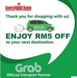 Grab Promo Code to/from Centre Point Sabah