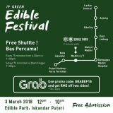 Grab Promo Code to/from Edible Park!