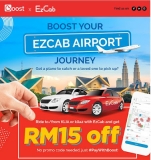 EzCab x Boost Airport discount up to RM30 off