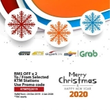 Grab Promo Code: RM5 Off Rides to/from Selected KTM Stations