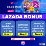 Collect Lazada Bonus for 12.12 Sale