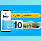RM1 for RM10 Setel Fuel Top-up Voucher At PETRONAS