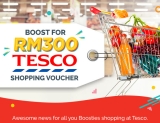 Boost for RM300 Tesco Shopping Voucher